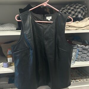 cute “pleather” tank top